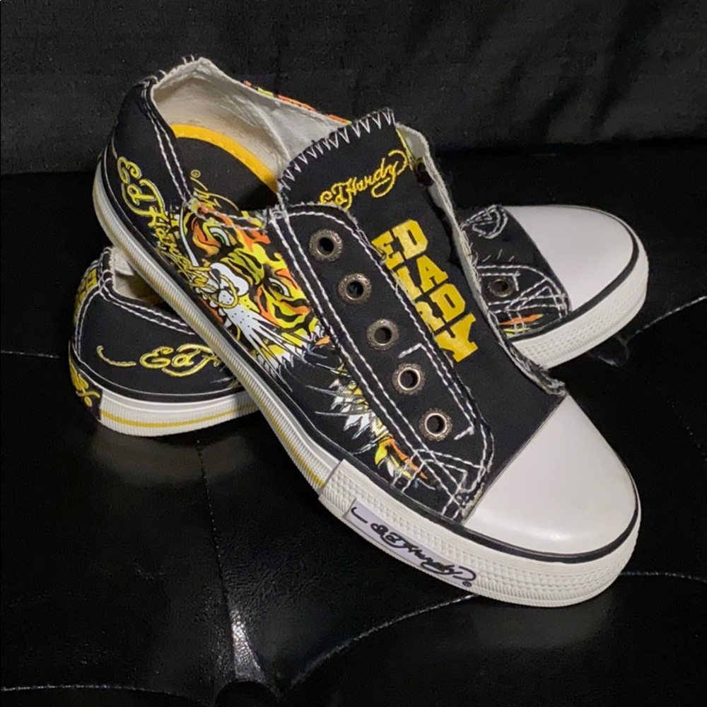 New Super Nice  ! Boys Ed Hardy sneakers size 3